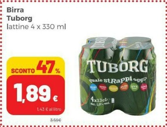 Coop Tuborg Birra offerta