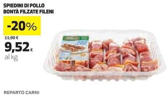 Coop Spiedini Di Pollo Bontà Filzate Fileni offerta
