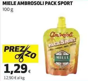 Coop Ambrosoli Pack Sport Miele 100 g offerta
