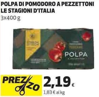 Coop Polpa di Pomodoro A Pezzettoni Le Stagioni D'Italia 3 x 400 g offerta