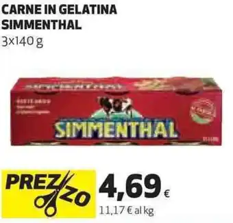 Coop Simmenthal Carne In Gelatina 3 x 140 g offerta