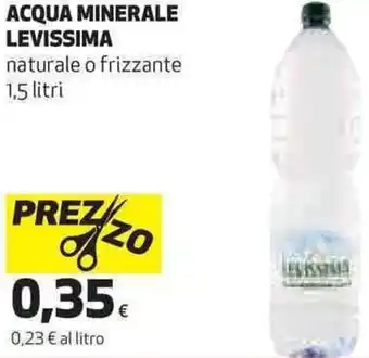 Coop Levissima Acqua Minerale Naturale o Frizzante 1.5 Litri offerta