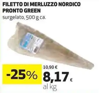 Coop Pronto Green Filetto Di Merluzzo Nordico Surgelato 500 g ca. offerta