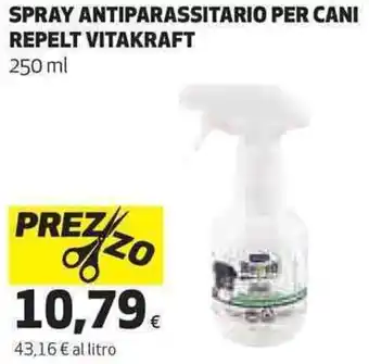 Coop Vitakraft Repelt Spray Antiparassitario Per Cani 250 ml offerta