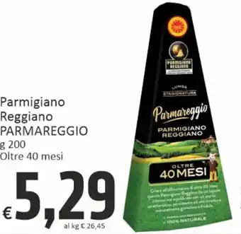 Paghi Poco Parmareggio Parmigiano Reggiano g 200 Oltre 40 Mesi offerta