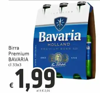 Paghi Poco Bavaria Birra Premium cl 33 x 3 offerta