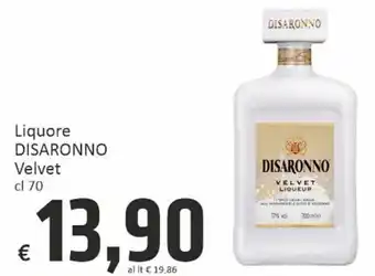 Paghi Poco Disaronno Velvet Liquore cl 70 offerta