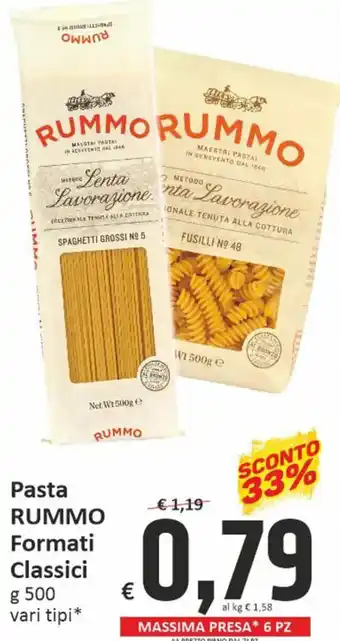 Rummo Formati Classici Pasta g 500