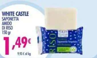 Acqua & Sapone White Castle Saponetta Amido di Riso 150 gr offerta
