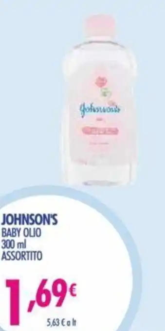 Acqua & Sapone Johnson's Baby Olio 300 ml offerta