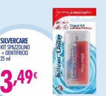 Acqua & Sapone Silvercare Kit Spazzolino + Dentifricio 25 ml offerta