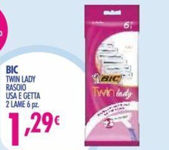 Acqua & Sapone BIC Twin Lady Rasoio Usa E Getta 2 Lame 6 Pz offerta