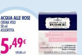 Acqua & Sapone Acqua Alle Rose Crema Viso 50 ml offerta