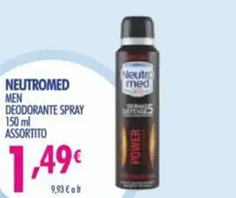 Acqua & Sapone Neutromed Men Deodorante Spray 150 ml offerta