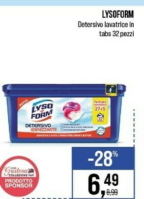 Caddy's Lysoform Detersivo lavatrice offerta