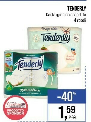 Caddy's Tenderly Carta Igienica offerta