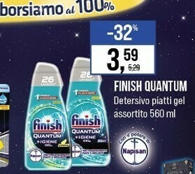 Caddy's Finish Detersivo Lavastoviglie offerta