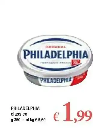 Famila Mondelez Mondelez - Philadelphia Classico 350 g(ml) offerta