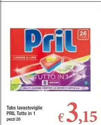 Famila Pril Tabs Lavastoviglie Tutto In 1 offerta