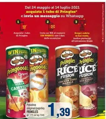 Famila Pringles Patatine Fritte offerta