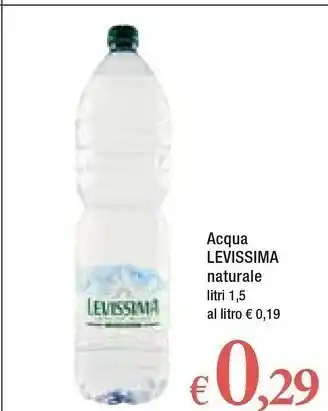Famila Levissima Acqua Naturale 1500 G(ml) offerta
