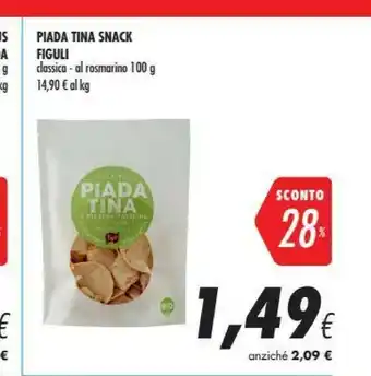 Coop Figulì Figuli Piada Tina Snack Classica offerta