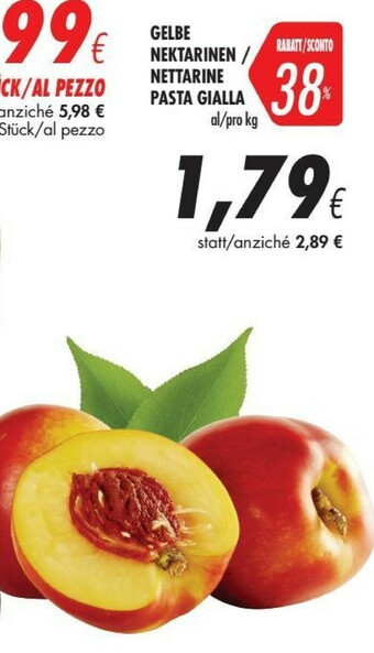 Coop Nettarine Pasta Gialla offerta