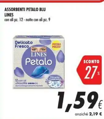 Coop Lines Assorbenti Petalo Blu Con Ali offerta