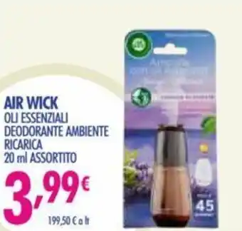 Acqua & Sapone Air Wick Oli Essenziali Deodorante Ambiente Ricarica 20 ml offerta