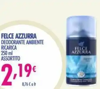 Acqua & Sapone Felce Azzurra Deodorante Ambiente Ricarica 250 ml offerta