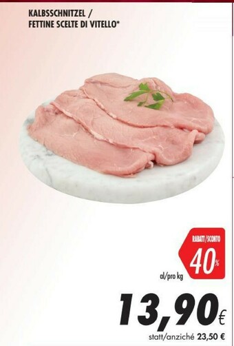 Coop Fettine Scelte Di Vitello offerta