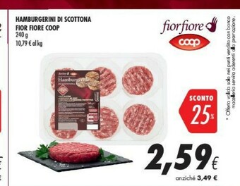 Coop Coop Hamburgerini Di Scottona Fior Fiore offerta