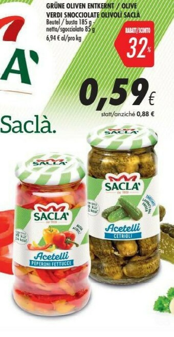 Coop Saclà Olive offerta