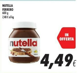 Coop Ferrero Nutella offerta