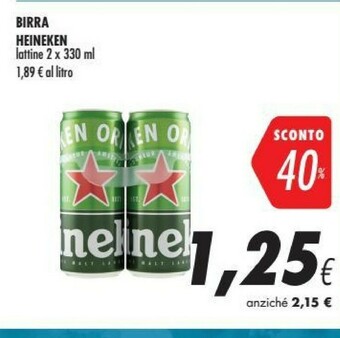 Coop Heineken Birra 330 G(ml) offerta