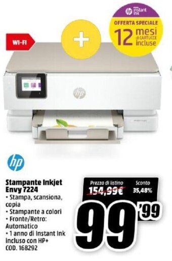 hp Stampante Inkjet Envy 7224