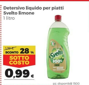 Coop Svelto Detersivo piatti offerta