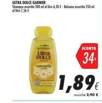 Coop Garnier Ultra Dolce Shampoo Camomilla E Miele offerta