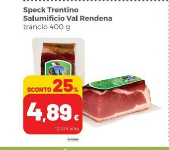 Coop Salumificio val rendena Speck offerta