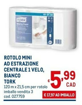 Metro Rotoli Di Carta offerta