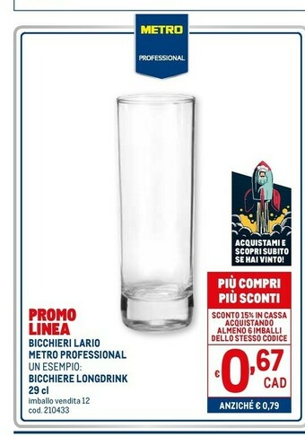 Metro Bicchieri offerta