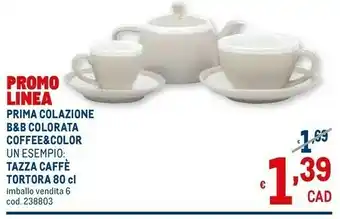 Metro Tazza caffè tortora offerta