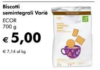 NaturaSì Ecor - Biscotti Semintegrali Varié 700 G(ml) offerta