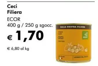 NaturaSì Ecor - Ceci Biologici 400 G(ml) offerta