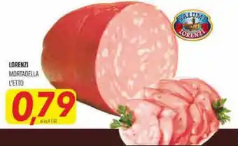 Coop Superstore Lorenzi Mortadella l'etto offerta