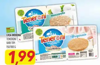 Coop Superstore Casa Modena Teneroni vari tipi 150/180 g offerta