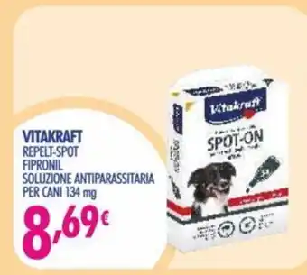 Acqua & Sapone Vitakraft Repelt - Spot Fipronil Soluzione Antiparassitaria Per Cani 134 mg offerta