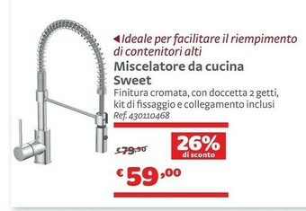Bricocenter Miscelatore Da Cucina Sweet offerta