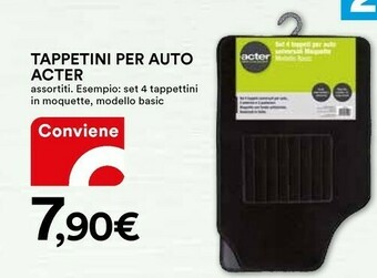 Coop Acter Tappetini Per Auto offerta