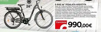 E-bike 26'' Pedalata Assistita